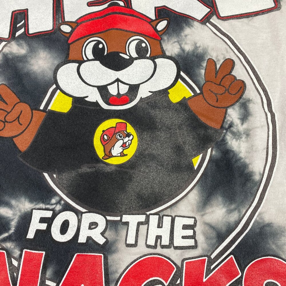 Bucee's T Shirt Size 2XL - Here for the Snacks - Tye Dye - Picture 6 of 12